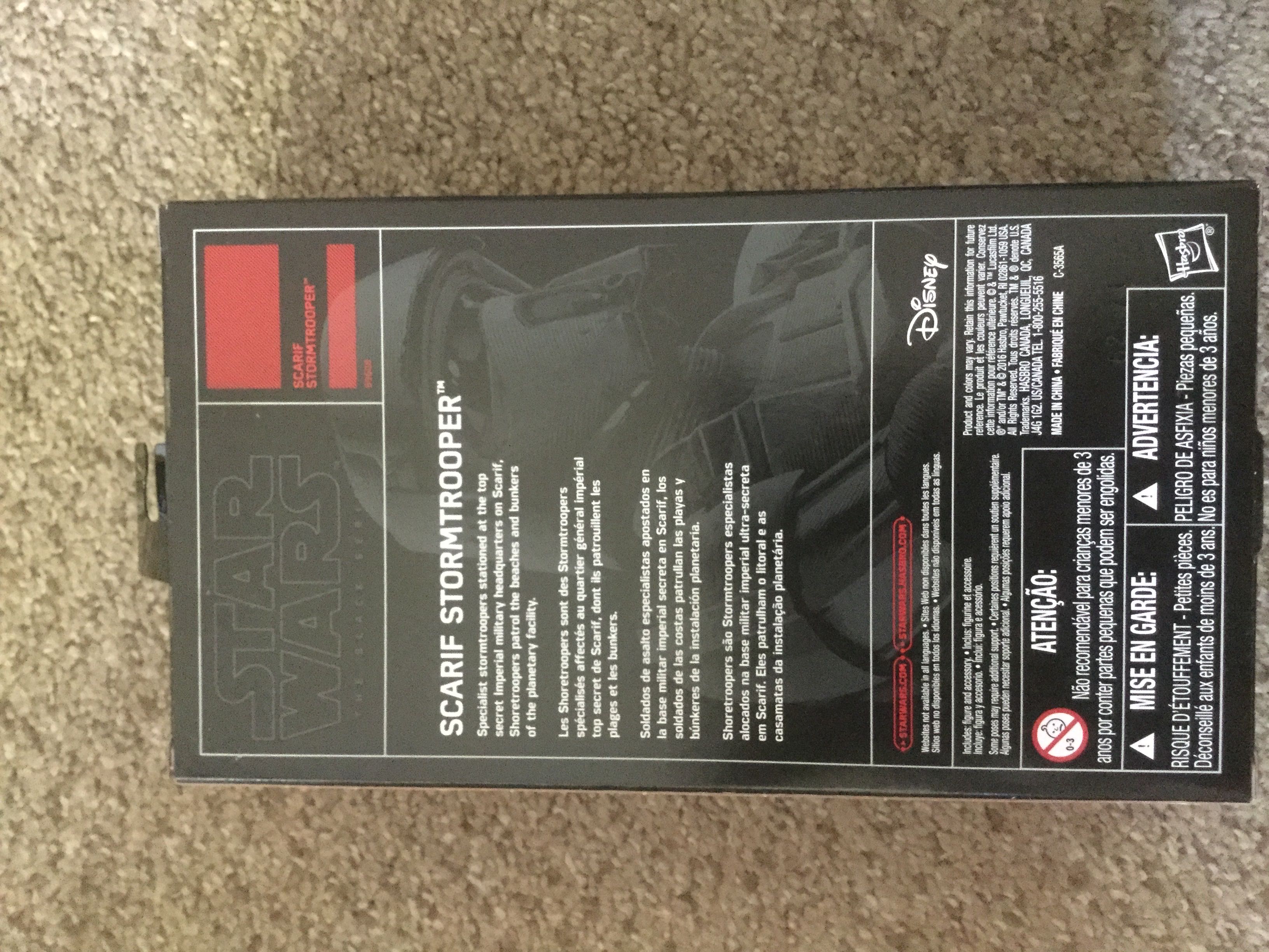 Scarif Stormtrooper - Hasbro (Red & Black Line) action figure collectible [Barcode 630509496488] - Main Image 3