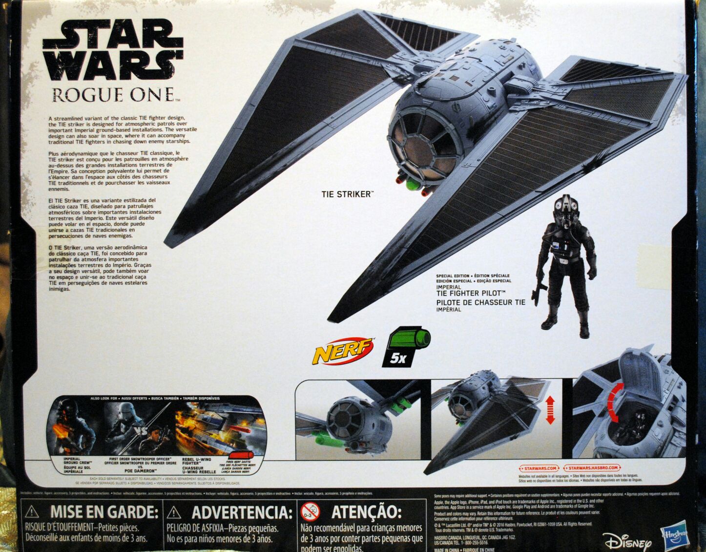 Tie Striker Battle - Hasbro (Star Wars Rogue One) action figure collectible [Barcode 630509505937] - Main Image 2