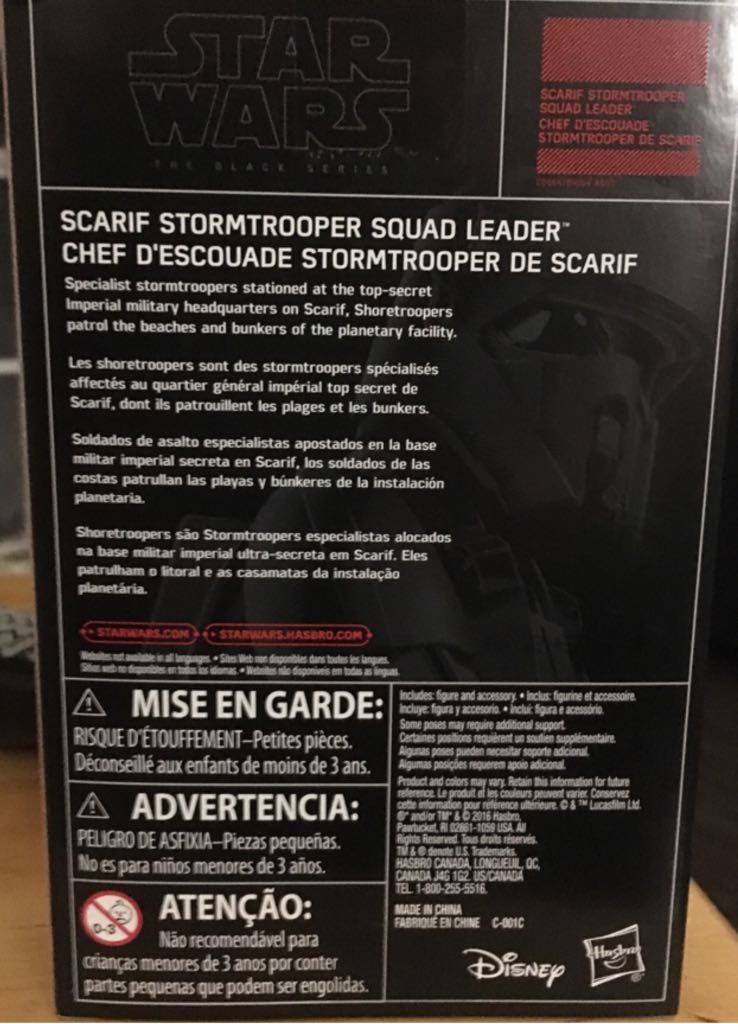 Scarif Stormtrooper Bespin Luke Skywalker In Wrong Package - Hasbro (Red Line) action figure collectible [Barcode 630509506392] - Main Image 2