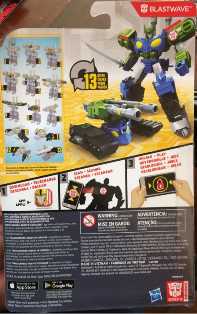 Transformers Robots In Disguise: BlastWave - Hasbro (Transformers: Robots In Disguise) action figure collectible [Barcode 630509509874] - Main Image 2