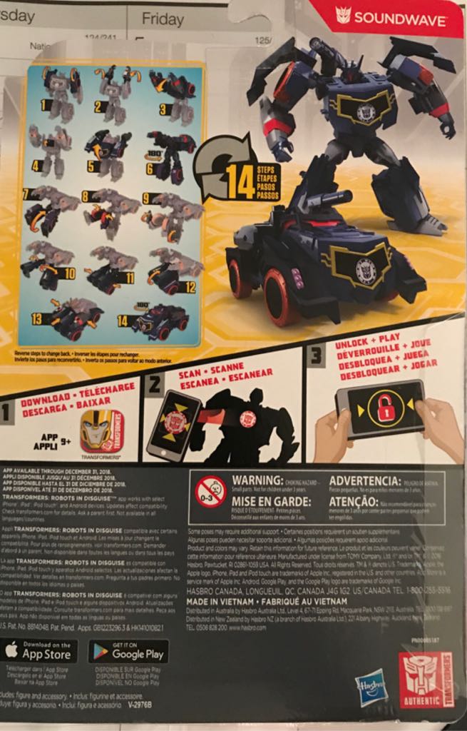 Soundwave - Hasbro (Transformers: Robots In Disguise) action figure collectible [Barcode 630509511310] - Main Image 2