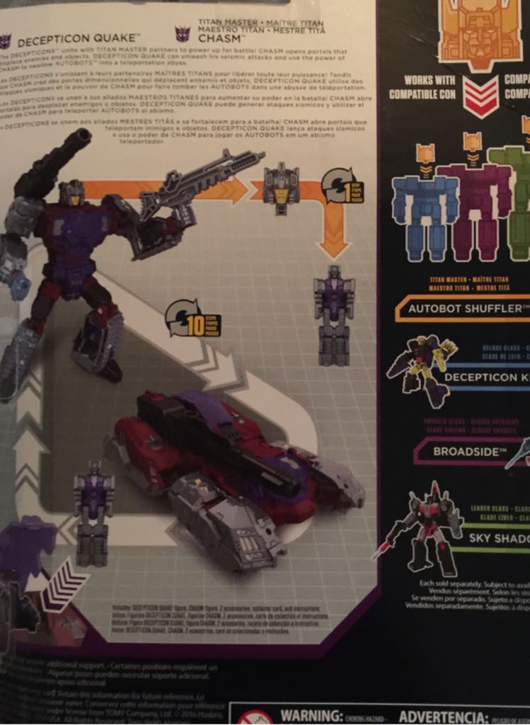 Transformers: Decepticon Quake & Chasm - Hasbro (Transformers Generations (Titans Return)) action figure collectible [Barcode 630509511976] - Main Image 2