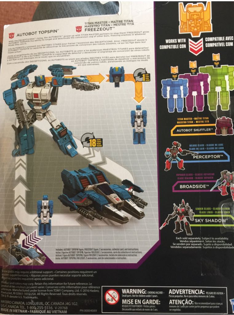 Transformers Titans Return Topspin And Freezeout - Hasbro (Titans Return) action figure collectible [Barcode 630509511990] - Main Image 2