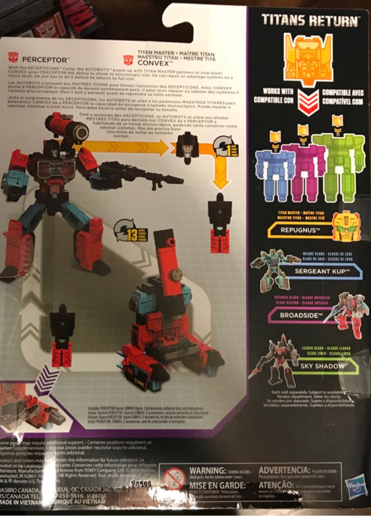 Transformers Titans Return Perceptor & Convex - Hasbro (Titans Return) action figure collectible [Barcode 630509512003] - Main Image 2