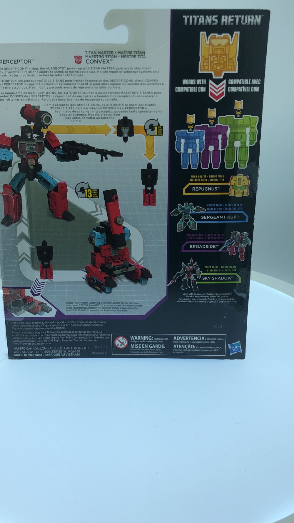 Transformers Titans Return Perceptor & Convex - Hasbro (Titans Return) action figure collectible [Barcode 630509512003] - Main Image 3