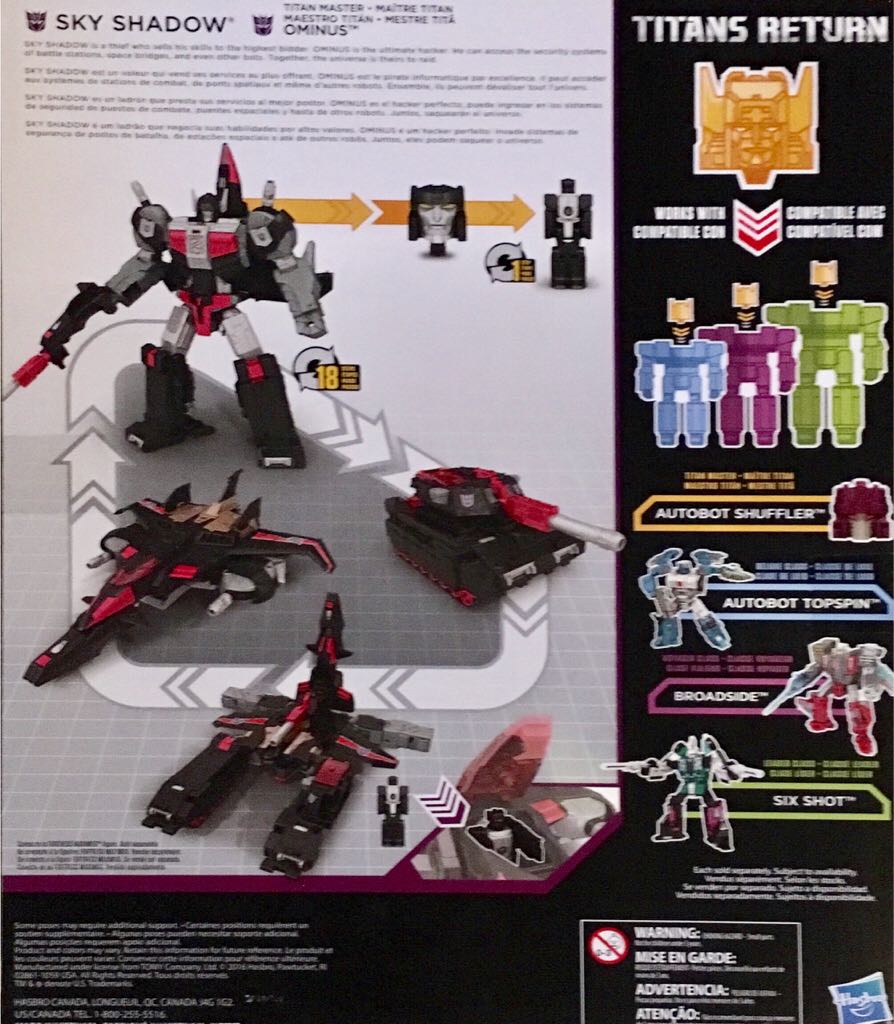 Titans Return Sky Shadow - Hasbro (Transformers Generations: Titans Return) action figure collectible [Barcode 630509512164] - Main Image 2