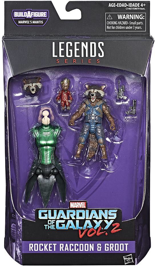 Rocket Raccoon & Baby Groot (Guardians Of The Galaxy Vol. 2 MCU) - Hasbro (Marvel Legends) action figure collectible [Barcode 630509517350] - Main Image 2