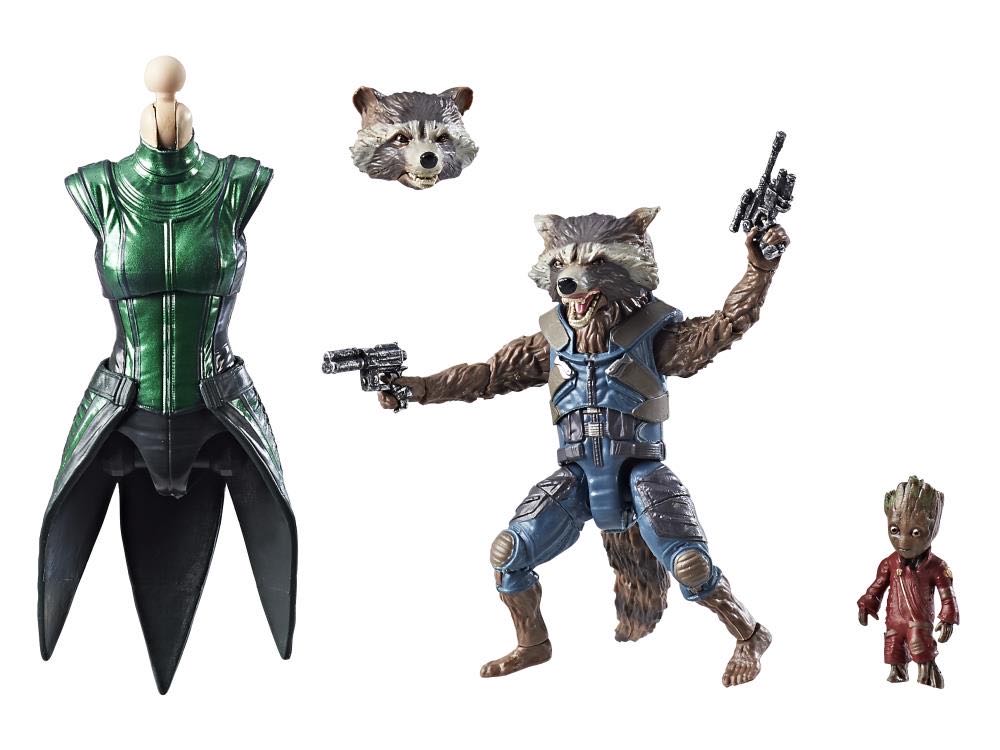 Rocket Raccoon & Baby Groot (Guardians Of The Galaxy Vol. 2 MCU) - Hasbro (Marvel Legends) action figure collectible [Barcode 630509517350] - Main Image 3