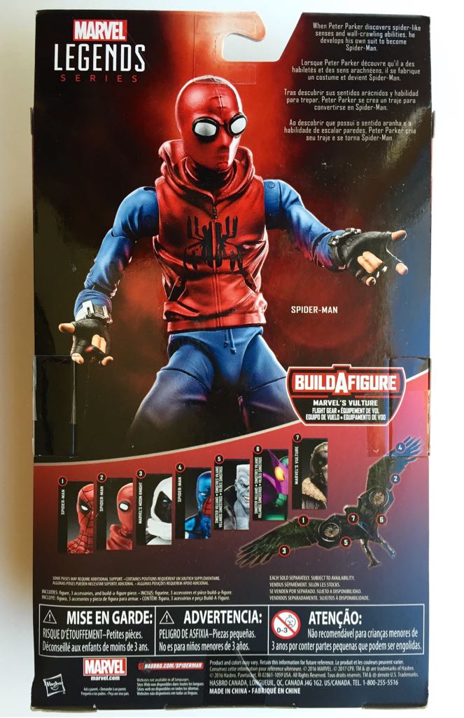 Marvel Legends 0 Hoodie Spider-Man - Hasbro (Marvel Legends Spiderman Vulture BAF) action figure collectible [Barcode 630509517428] - Main Image 2