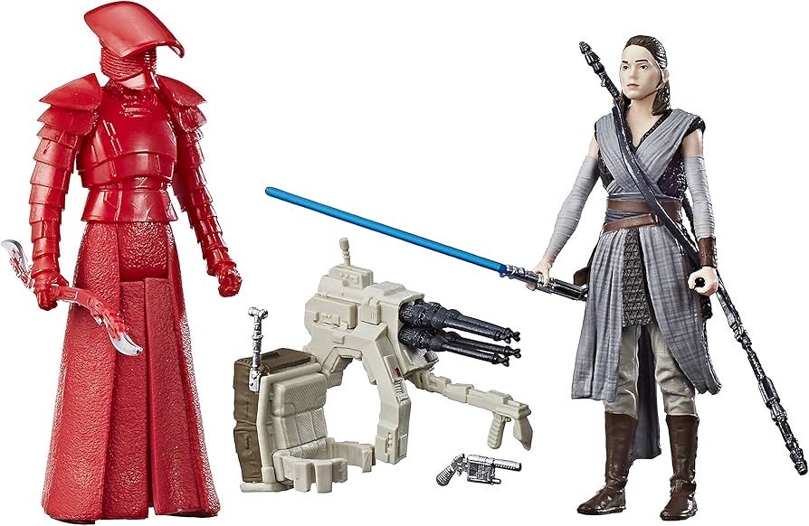 Rey (Jedi Training) and Elite Praetorian Guard - Star Wars Force Link - Disney / Hasbro (Star Wars) action figure collectible [Barcode 630509519491] - Main Image 4