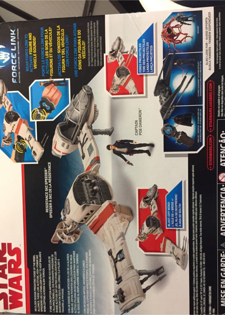 Resistance Ski Speeder - Disney / Hasbro (Star Wars: The Last Jedi) action figure collectible [Barcode 630509522255] - Main Image 2