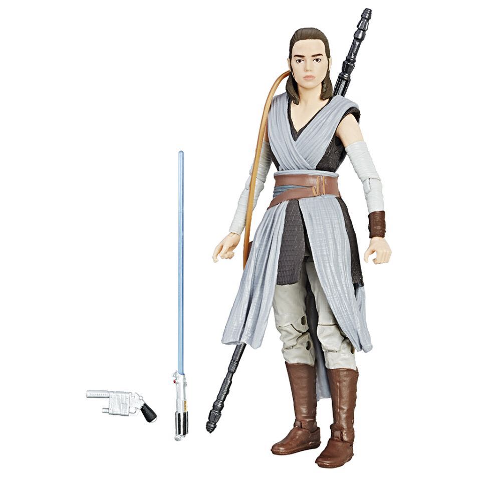 Rey (Jedi training) - Hasbro (Star Wars Black 6”) (Star Wars Black 6 inch) action figure collectible [Barcode 630509522279] - Main Image 2