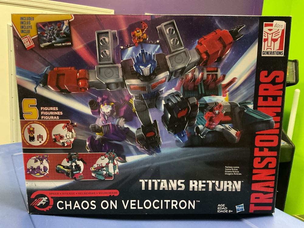 Transformers Titans Return Laser Prime, Quickswitch, Nautica, Fastclash, Rodimus Prime Chaos On Velocitron (5 Pack TRU Exclusive) - Hasbro (Titans Return) action figure collectible [Barcode 630509524143] - Main Image 2