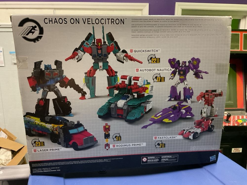 Transformers Titans Return Laser Prime, Quickswitch, Nautica, Fastclash, Rodimus Prime Chaos On Velocitron (5 Pack TRU Exclusive) - Hasbro (Titans Return) action figure collectible [Barcode 630509524143] - Main Image 3