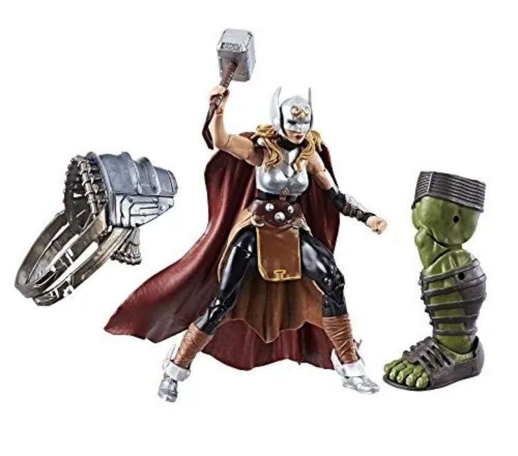 Marvel Legends Thor (Jane Foster) - Hasbro (Marvel Legends World War Hulk BAF) action figure collectible [Barcode 630509526390] - Main Image 3