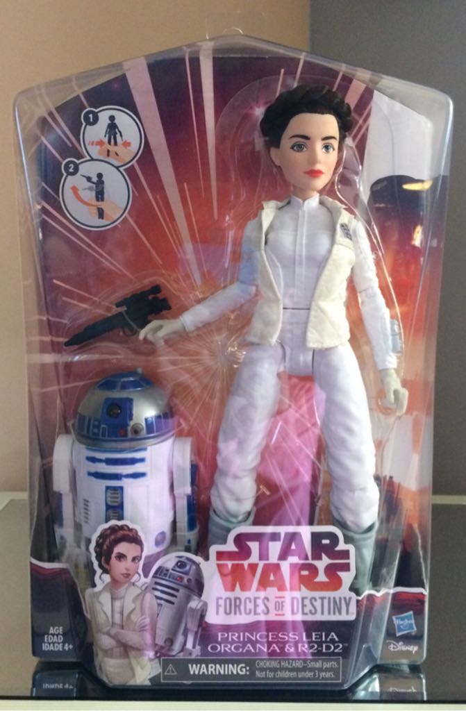 Princess Leia Organa And R2-D2 - Hasbro (Star Wars Forces of Destiny) action figure collectible [Barcode 630509528554] - Main Image 1