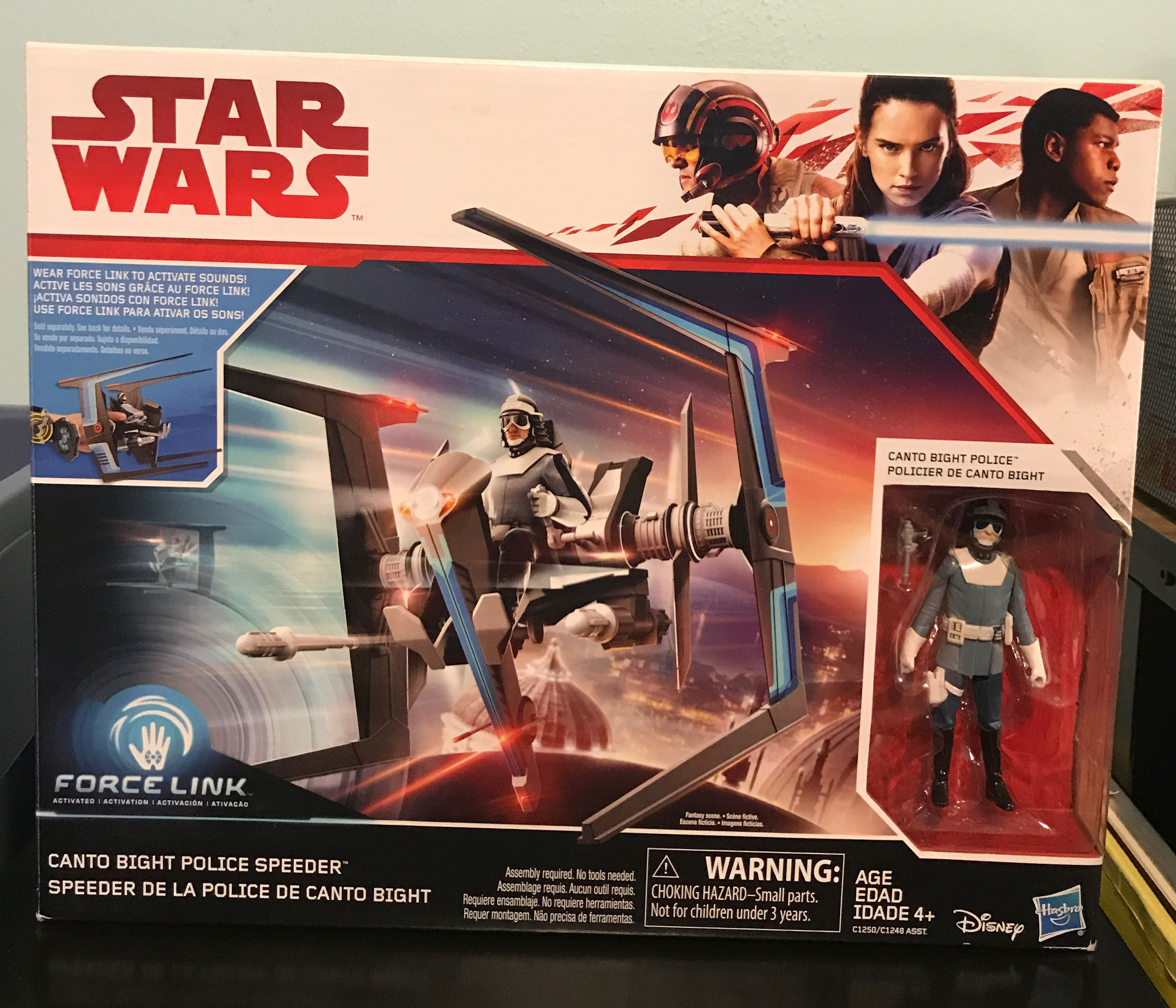 Canto Bight Police Speeder - Disney / Hasbro (Force Link 3.75” 2017: Vehicles) action figure collectible [Barcode 630509532827] - Main Image 3