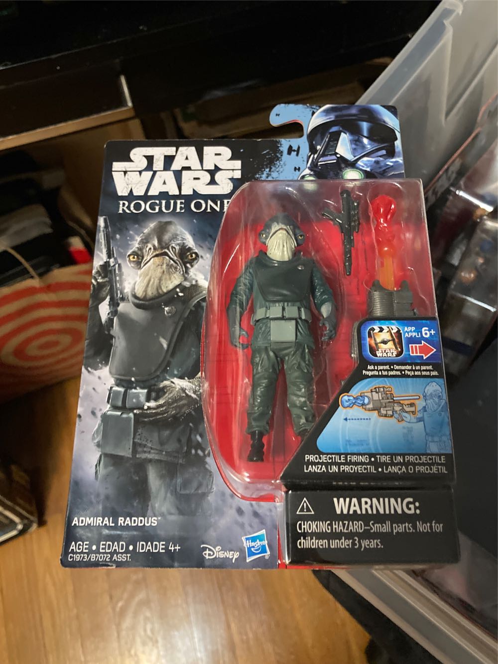 Admiral Raddus - Disney / Hasbro (Star Wars: Rogue One: 3”) action figure collectible [Barcode 630509532902] - Main Image 4