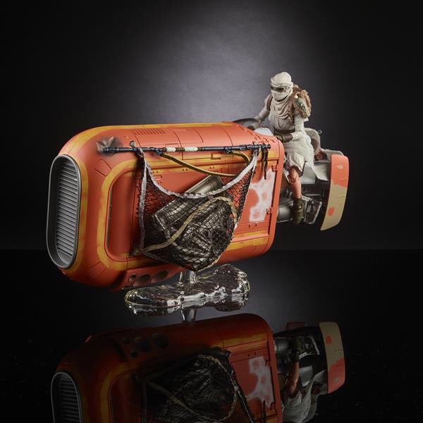 Star Wars The Black Series Rey With Speeder - Jakku - Hasbro (Black Series 6” Speeder) action figure collectible [Barcode 630509536368] - Main Image 2