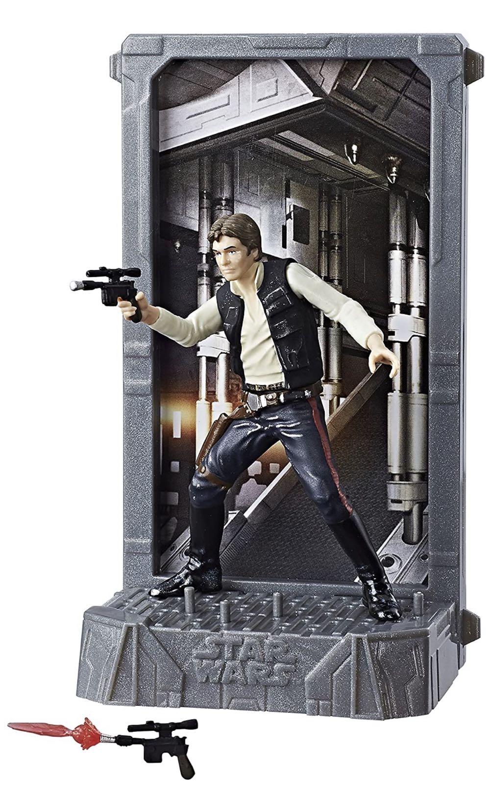 Han Solo - Disney / Hasbro (Black Series 3.75” Titanium 2017: ANH 40th Anniversary) action figure collectible [Barcode 630509536542] - Main Image 3
