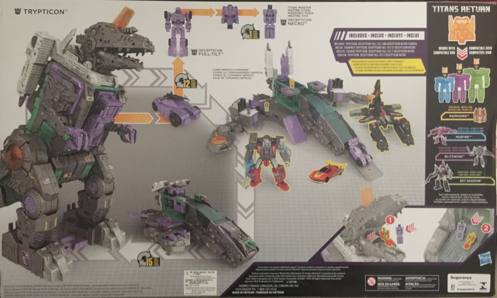 Transformers Titans Return Trypticon And Full Tilt - Hasbro (Transformers Titan Master) action figure collectible [Barcode 630509539017] - Main Image 2