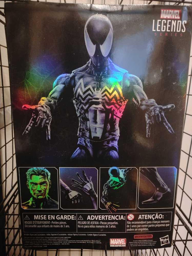 Marvel Legends Icons Series SPIDER-MAN (SYMBIOTE) 2016 - Hasbro (Marvel Legends 12 Inch Series) action figure collectible [Barcode 630509547999] - Main Image 3