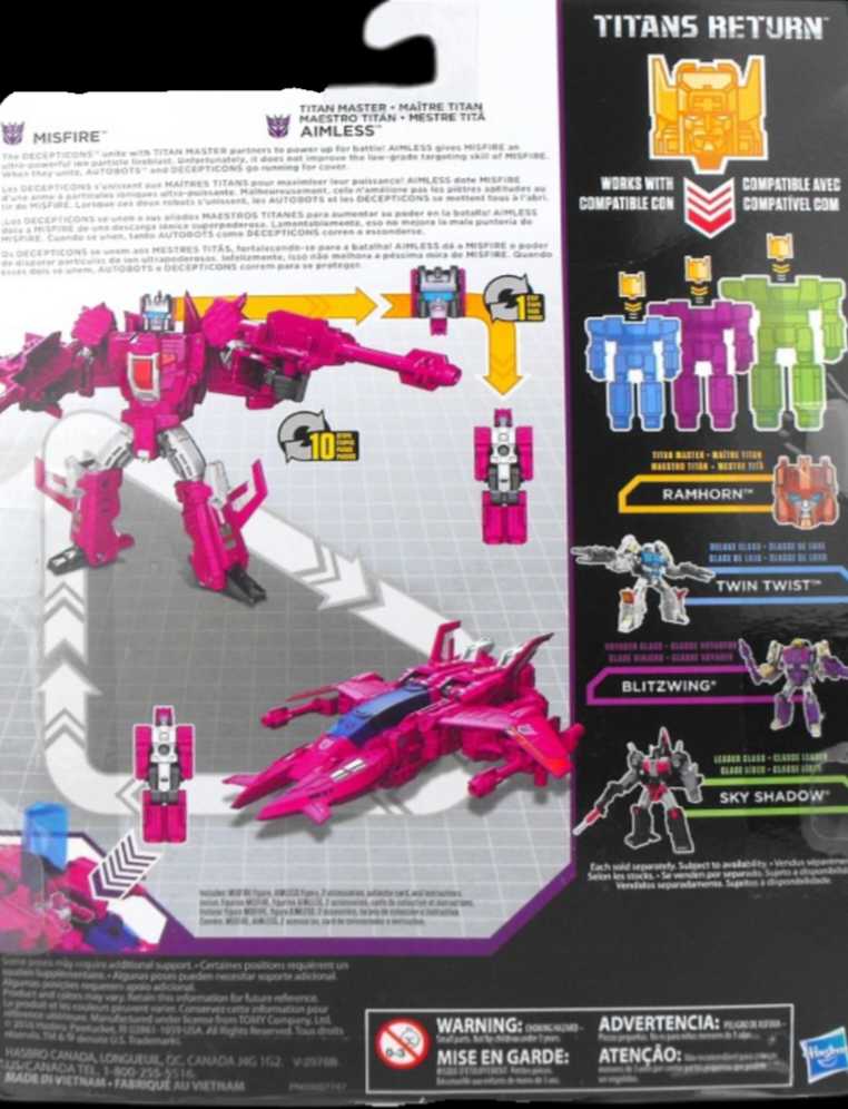 Decepticon Misfire & Aimless ✅ - Hasbro (Transformers: PW Trilogy Titans Return) action figure collectible [Barcode 630509550111] - Main Image 4