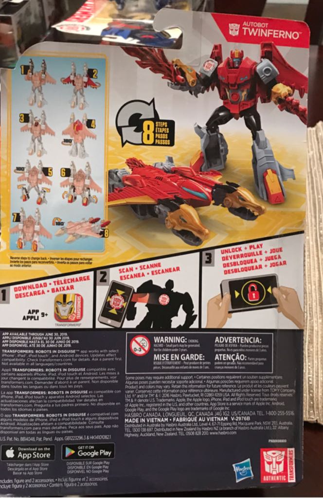 Transformers Robots In Disguise: Twinferno - Hasbro action figure collectible [Barcode 630509556410] - Main Image 2