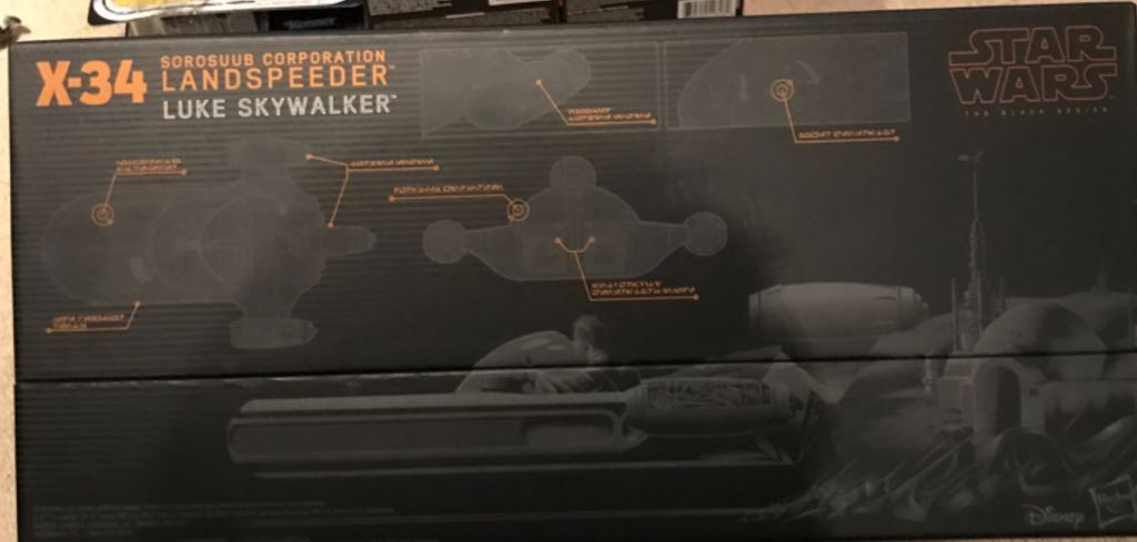 Black Series SDCC Luke’s X-34 Landspeeder - Hasbro (Star Wars: Episode IV - A New Hope) action figure collectible [Barcode 630509560547] - Main Image 2