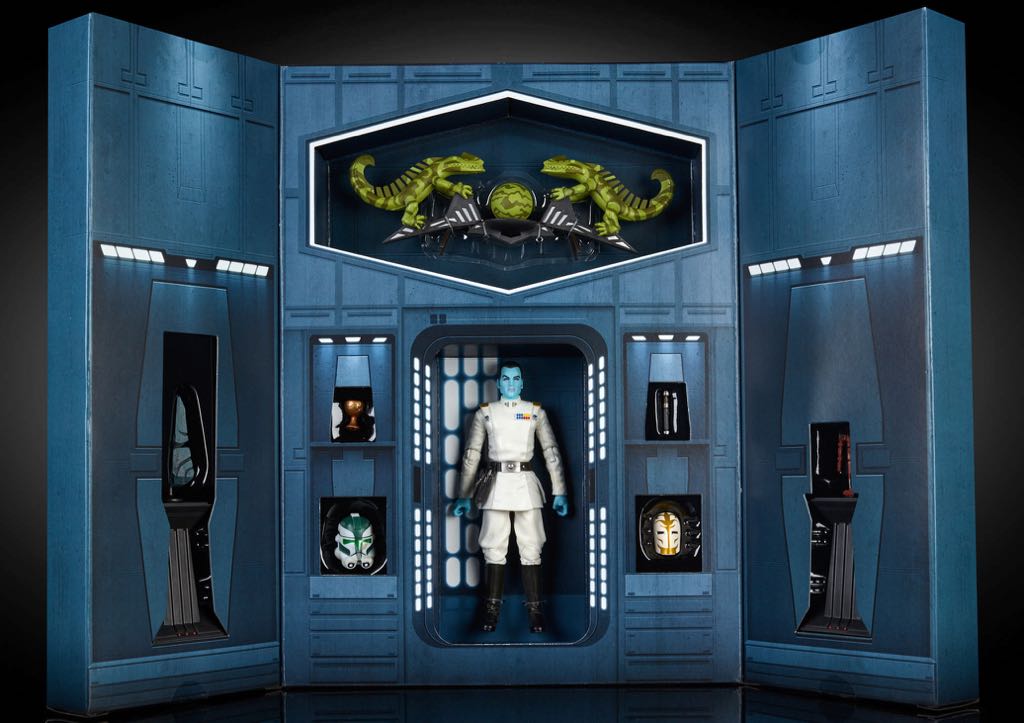 (D) Grand Admiral Thrawn (2017 SDCC Exclusive) - Hasbro (Star Wars Black 6”) (Star Wars) action figure collectible [Barcode 630509573431] - Main Image 2