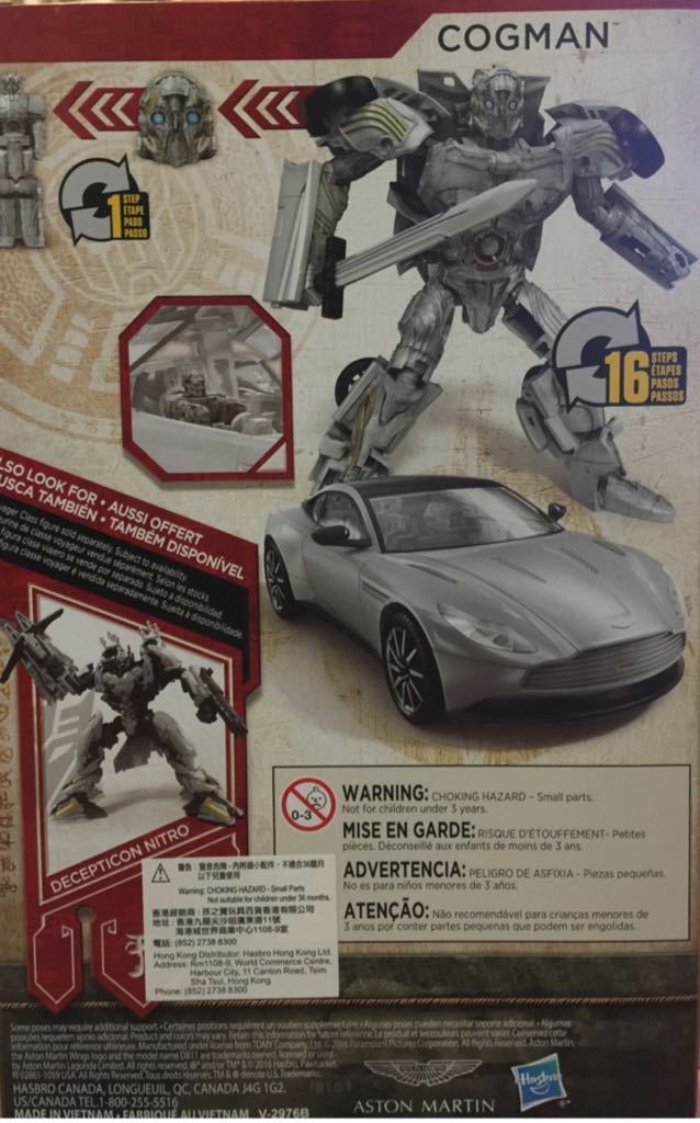 Cogman - Hasbro (Transformers The Last Knight) action figure collectible [Barcode 630509578726] - Main Image 2