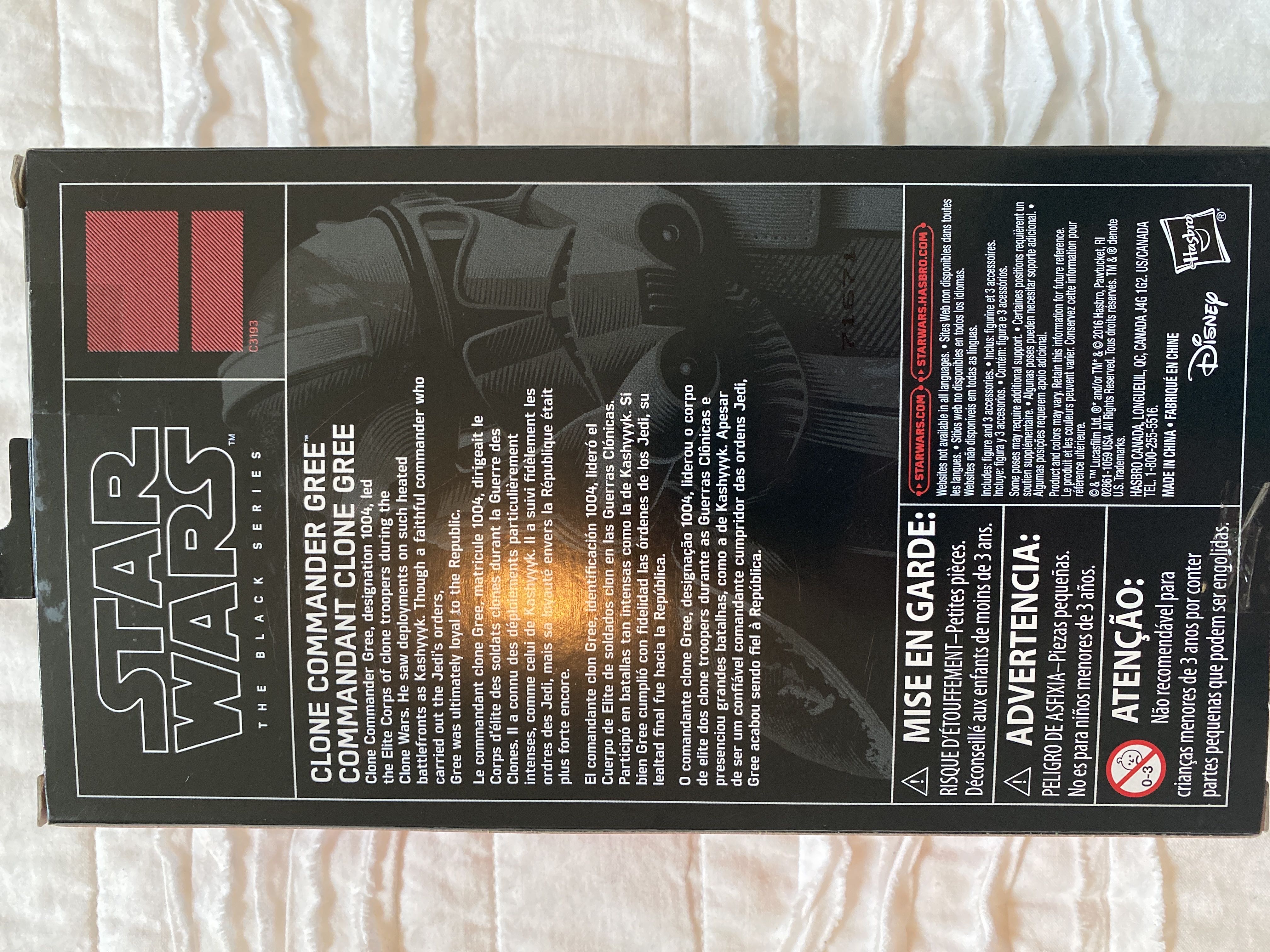 TBS3 6” Clone Commander Gree - Hasbro (Star Wars: The Black Series (6”) Ep. I-III) action figure collectible [Barcode 630509584574] - Main Image 4