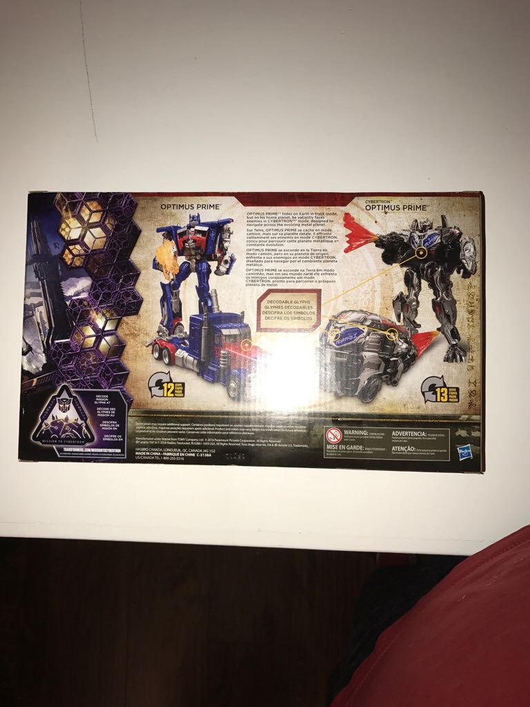 Transformers The Last Knight: Optimus Prime & Cybertron Optimus Prime - Hasbro (Deluxe Class) action figure collectible [Barcode 630509585304] - Main Image 2