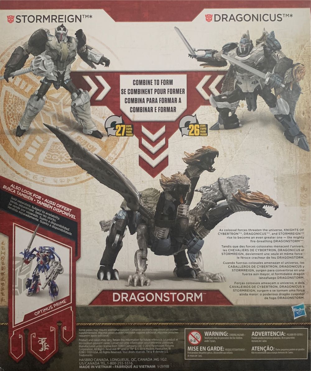 DRAGONSTORM - Hasbro (The Last Knight) action figure collectible [Barcode 630509587902] - Main Image 3