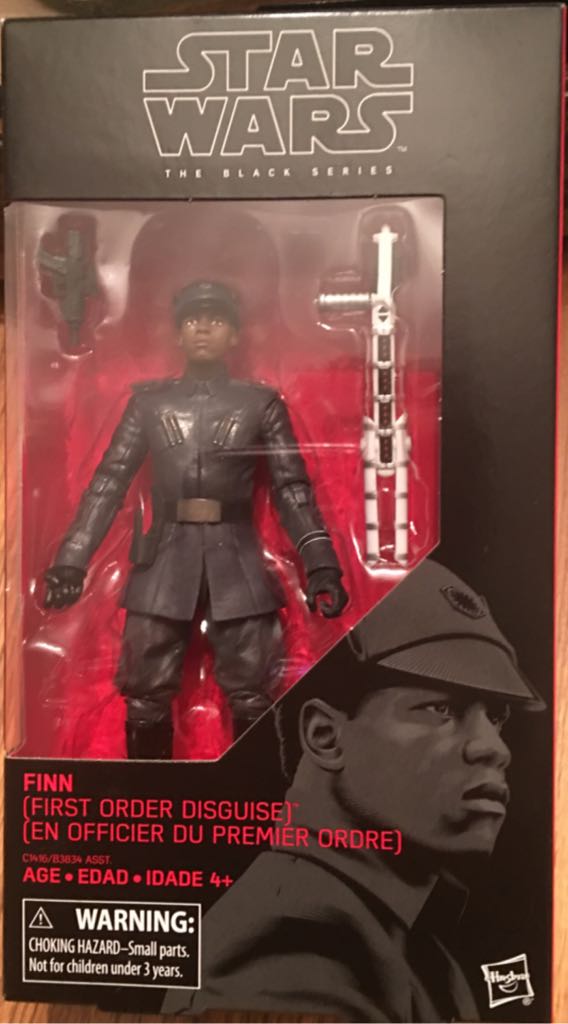 Red Box # 51 Finn (First Order Disguise) - Hasbro (Star Wars Episode VIII The Last Jedi) action figure collectible [Barcode 630509588534] - Main Image 1