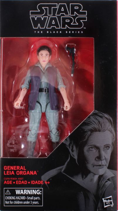 Princess Leia Organa (General) - Hasbro (Star Wars Black 6”) (Starwars Black 6 inch) action figure collectible [Barcode 630509588541] - Main Image 2