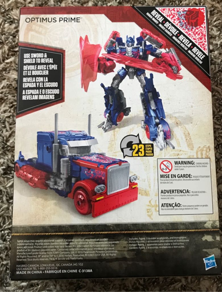 Optimus Prime - Premier Edition - Hasbro (Transformers The Last Knight) action figure collectible [Barcode 630509593989] - Main Image 2
