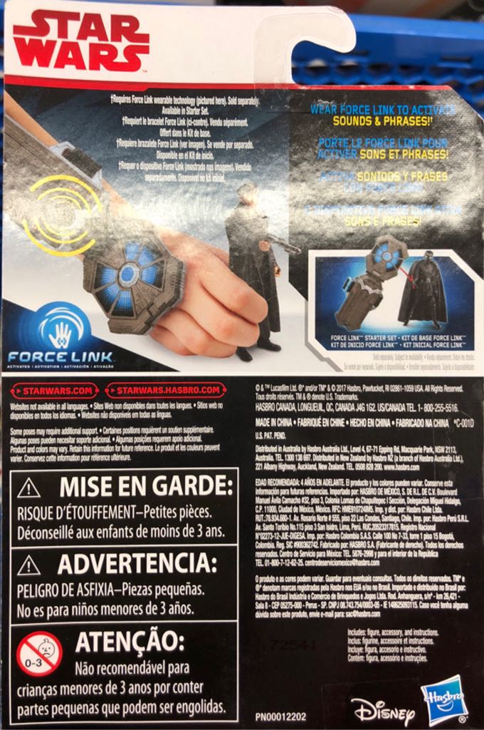 Star Wars Force Link : DJ (Canto Bight) - Hasbro (Star Wars The Last Jedi) action figure collectible [Barcode 630509596362] - Main Image 2