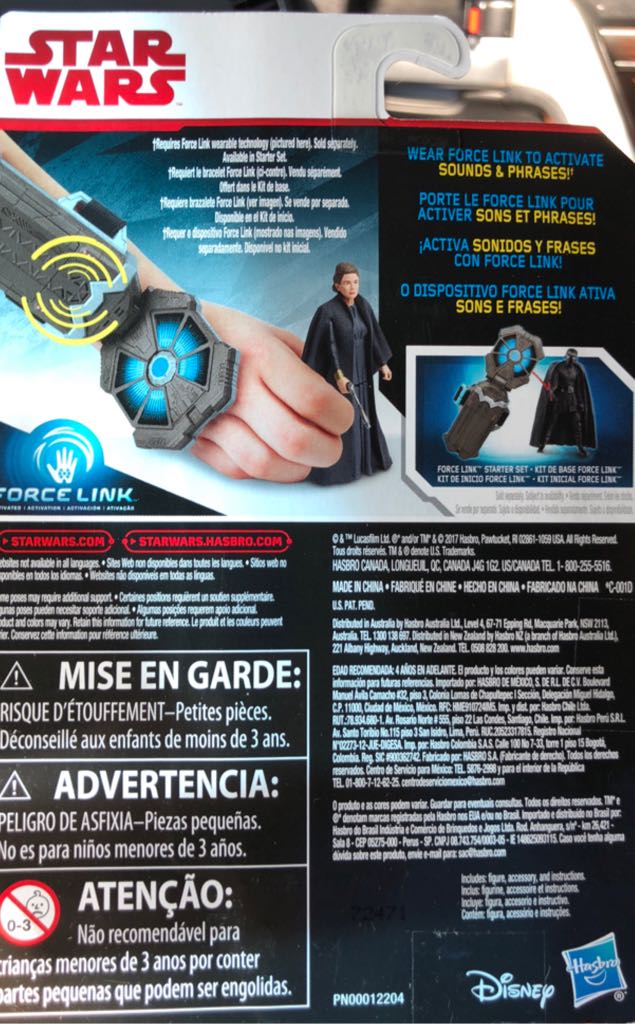 Star Wars Force Link : General Leia Organa - (The Force Awakens) - Hasbro (Force Link) action figure collectible [Barcode 630509596393] - Main Image 2