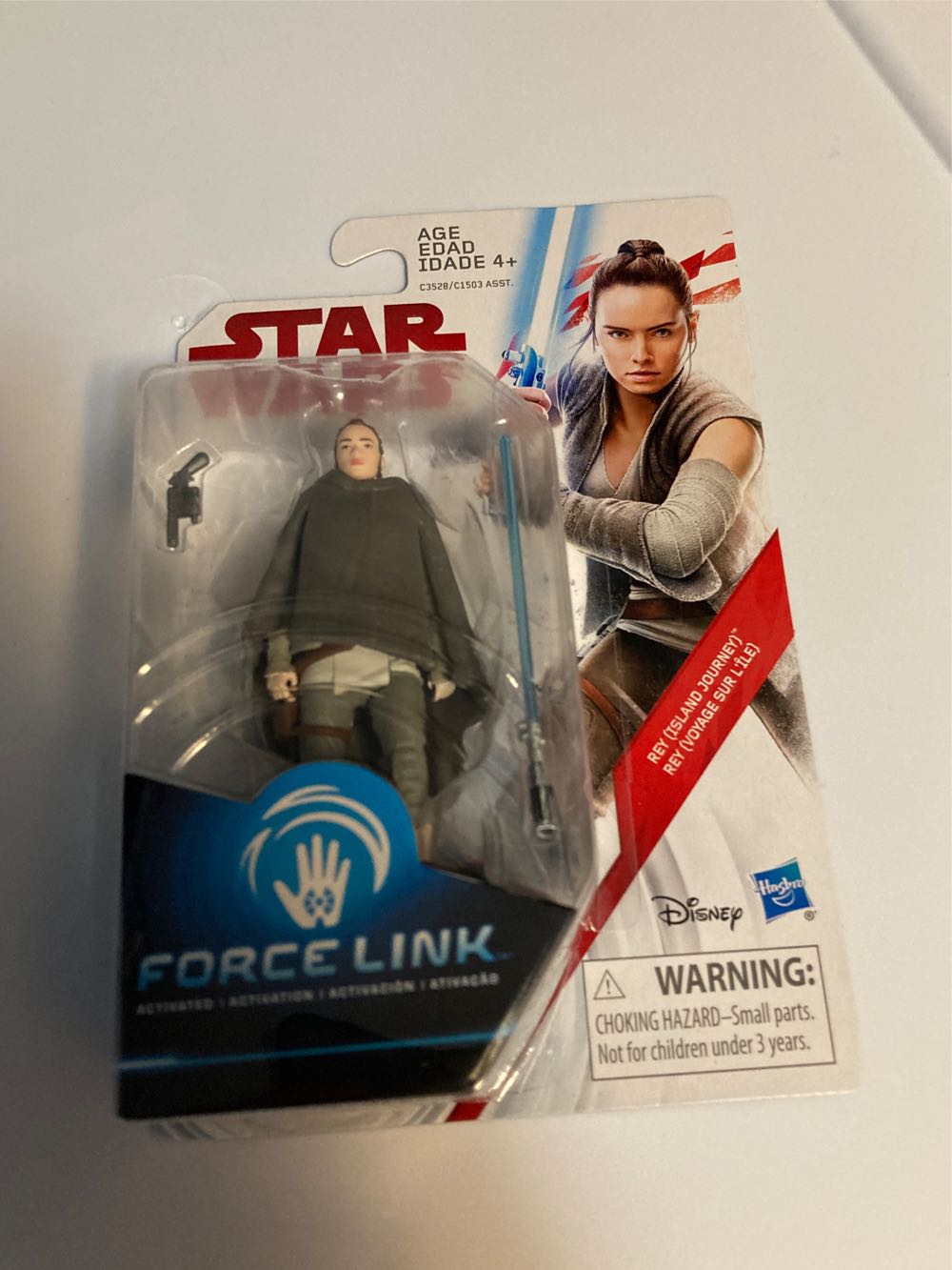 Star Wars Force Link : Rey (Island Journey) - Disney / Hasbro (Force Link 3.75” 2017: Assortment) action figure collectible [Barcode 630509596409] - Main Image 3