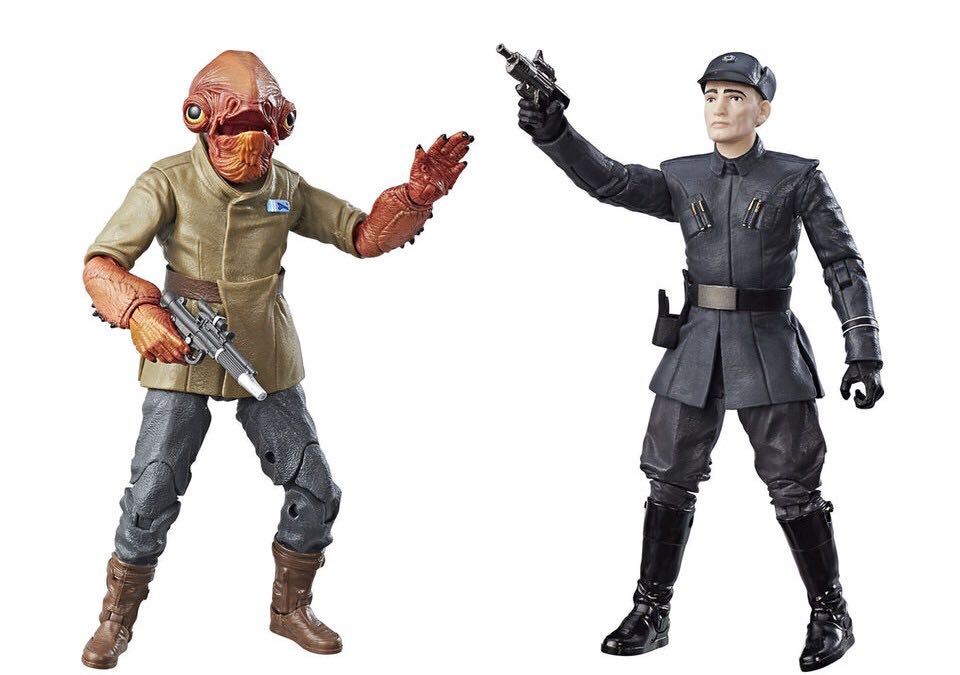 Admiral Ackbar & First Order Officer - Hasbro (Star Wars Black 6”) (Star Wars: Black Series: 6”) action figure collectible [Barcode 630509602193] - Main Image 2