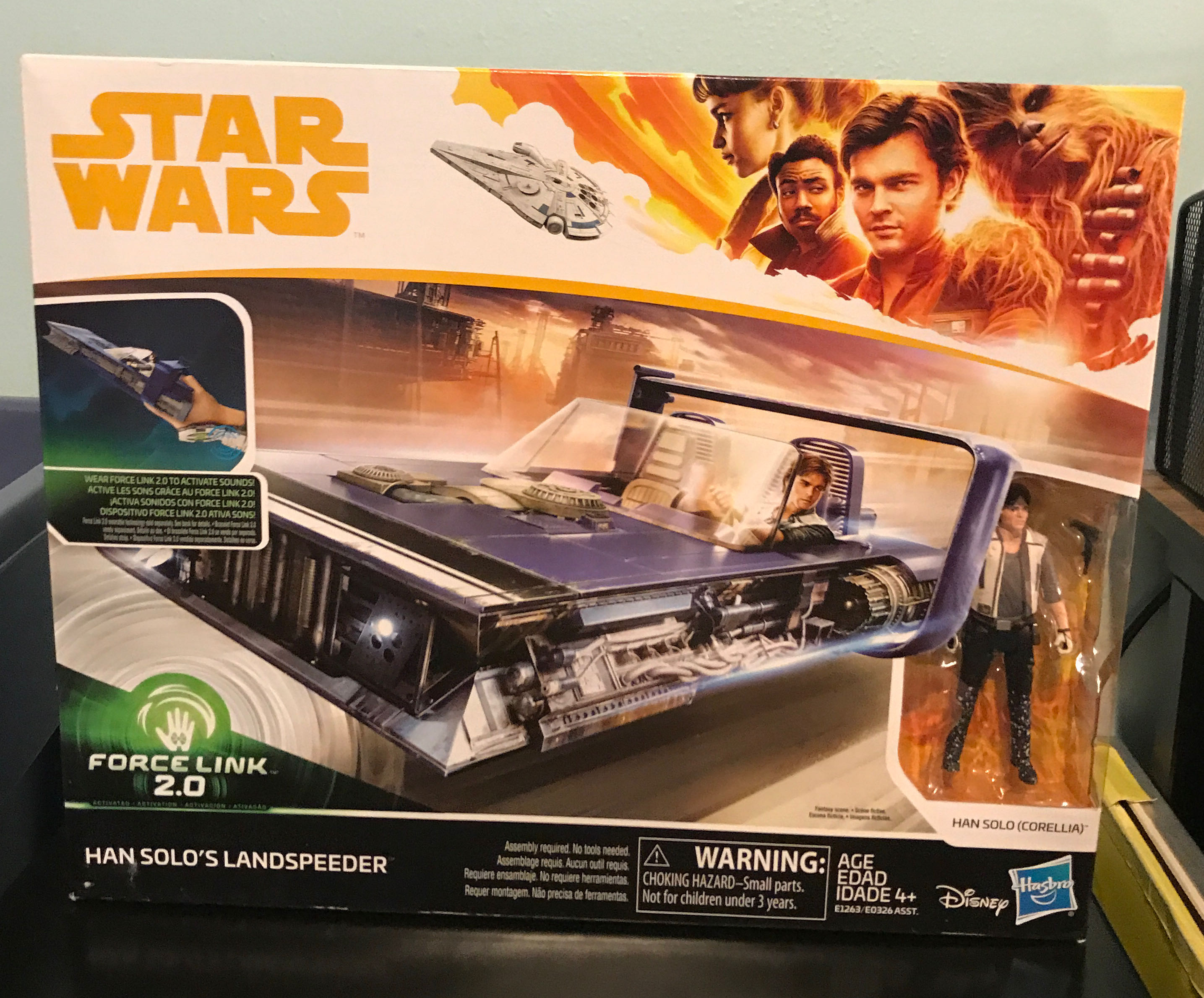 Force Link Han Solo’s Landspeeder - Hasbro (Force Link 2.0 3.75” 2018: Vehicles) action figure collectible [Barcode 630509609765] - Main Image 3