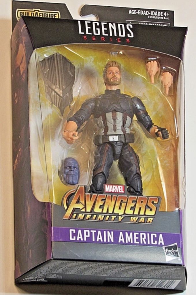 Captain America (Infinity War) - Hasbro (Marvel Legends Thanos BAF Series) action figure collectible [Barcode 630509612314] - Main Image 2