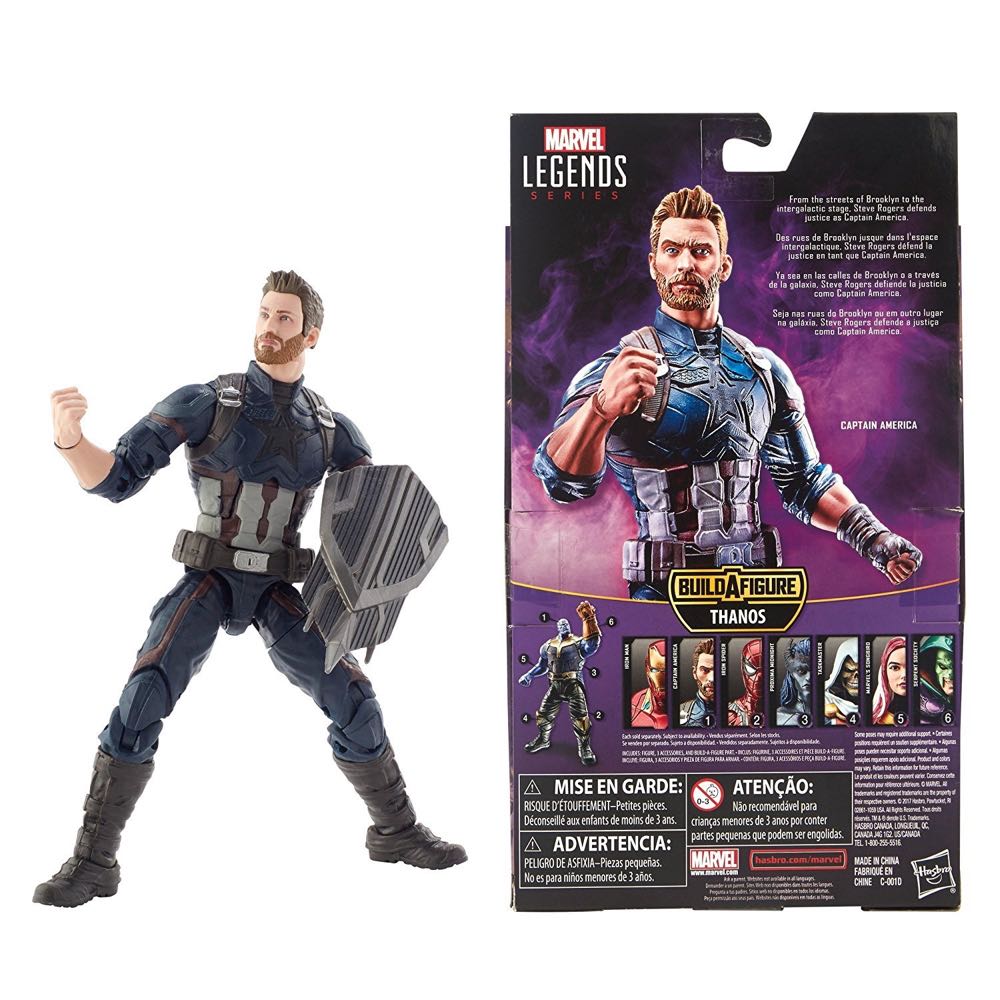 Captain America (Infinity War) - Hasbro (Marvel Legends Thanos BAF Series) action figure collectible [Barcode 630509612314] - Main Image 4