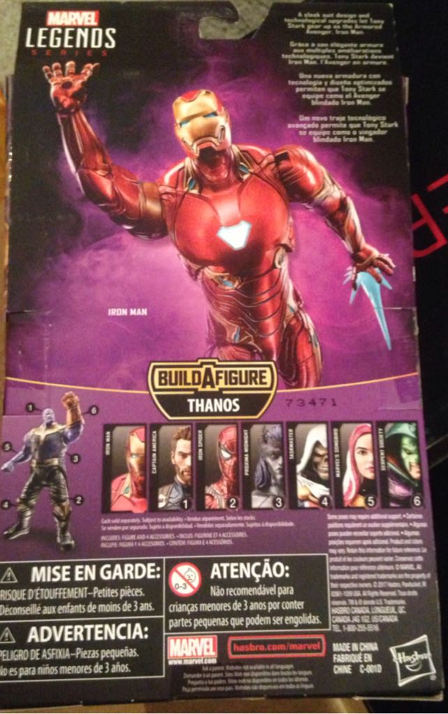 BAF Thanos: 0 Iron Man - Hasbro (Thanos BAF Wave) action figure collectible [Barcode 630509612321] - Main Image 2