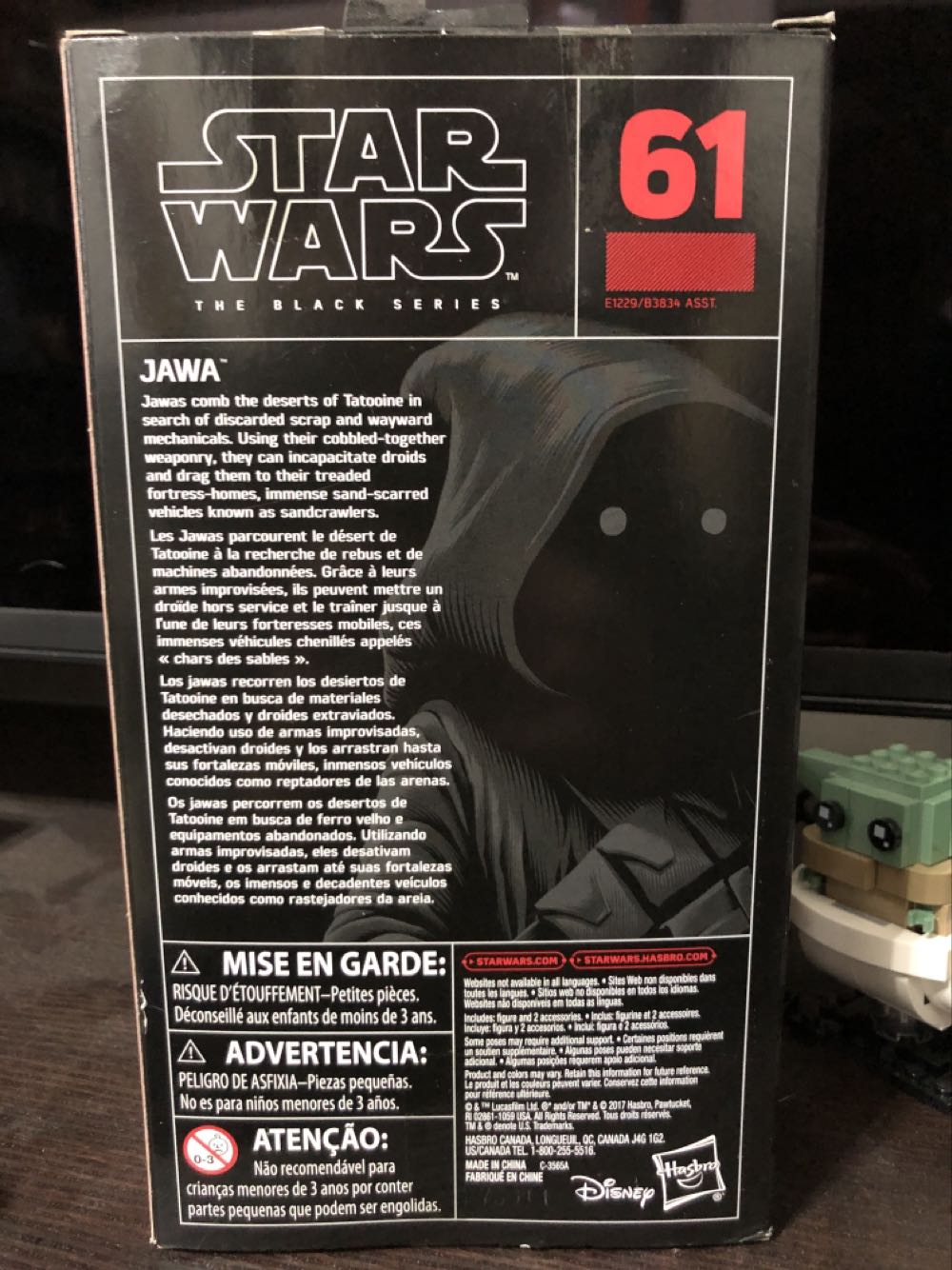 Jawa - Hasbro (Star Wars Black 6”) (Starwars Black 6 inch) action figure collectible [Barcode 630509615988] - Main Image 3