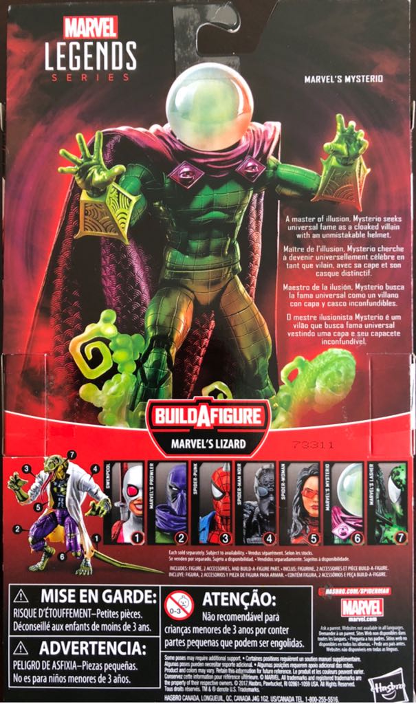 Mysterio - Comic - Hasbro (Marvel: Legends Series) action figure collectible [Barcode 630509619146] - Main Image 2