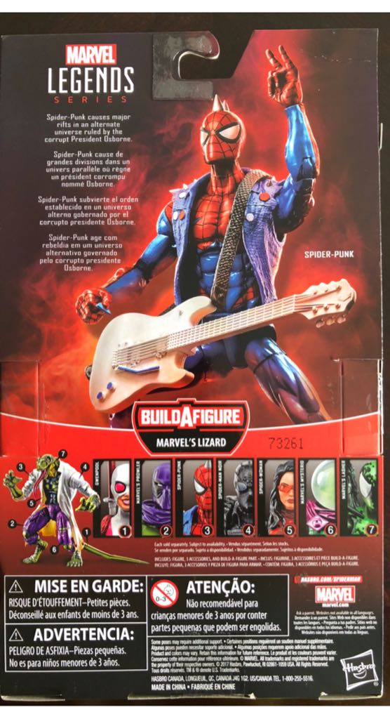 ☑️SELL Spider-Punk - Hasbro (Lizard BAF Wave) action figure collectible [Barcode 630509619160] - Main Image 2