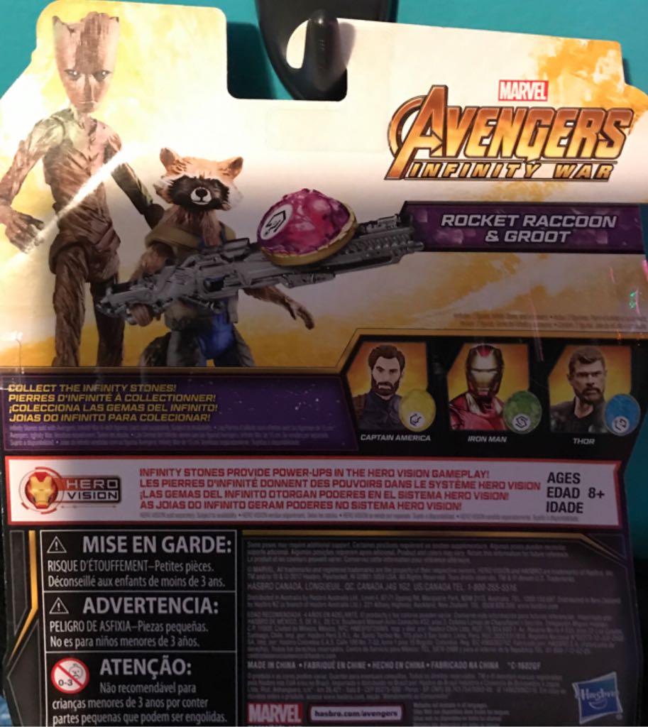 Marvel Avengers: Infinity War: Marvel Legends Rocket Raccoon & Groot - Hasbro (Marvel Superheroes) action figure collectible [Barcode 630509619979] - Main Image 2