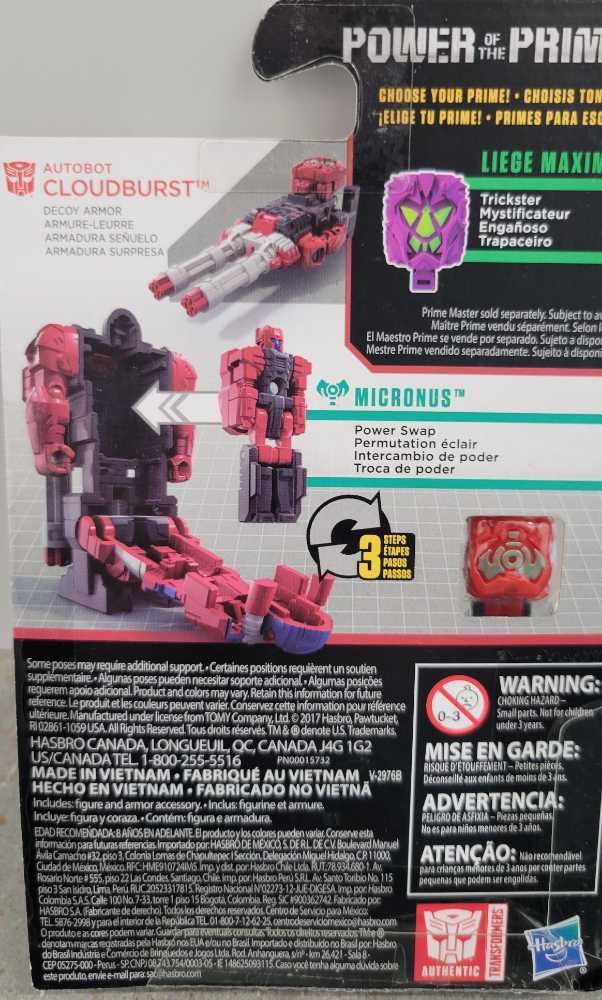 Micronus And Cloudburst Power Of The Primes - Hasbro (Power Of The Primes) action figure collectible [Barcode 630509620739] - Main Image 2